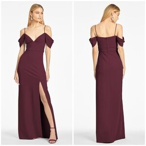 SACHIN + BABI Brittney Gown In Deep Wine